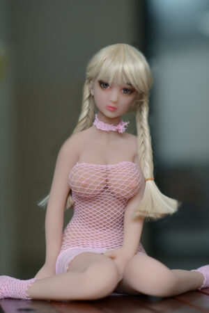 65cm/2.13ft TPE C Cup Depressed Girl Mini Sex Doll